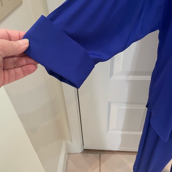 R & M Richard’s Royal Blue 2 Piece Outfit, Pants & Top. Size 8. Y2K - Picture 3 of 11